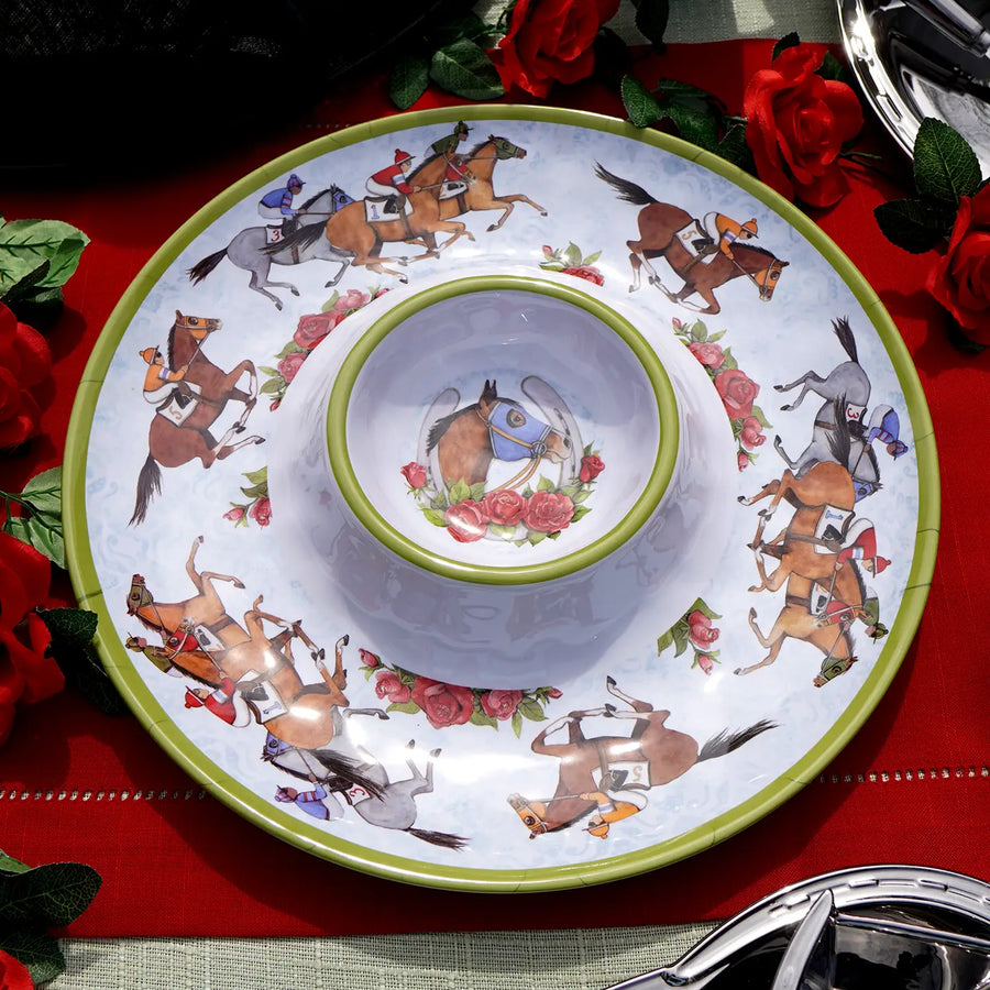 Melamine Chip & Dip/ Day At the Races