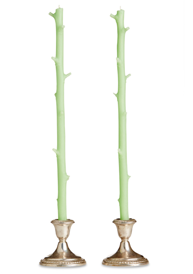 Stick Candles Hickory / Pair