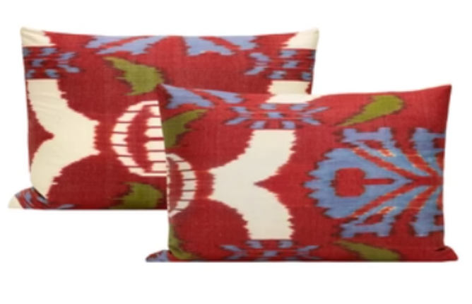 Silk Ikat II: 12" x 18"
