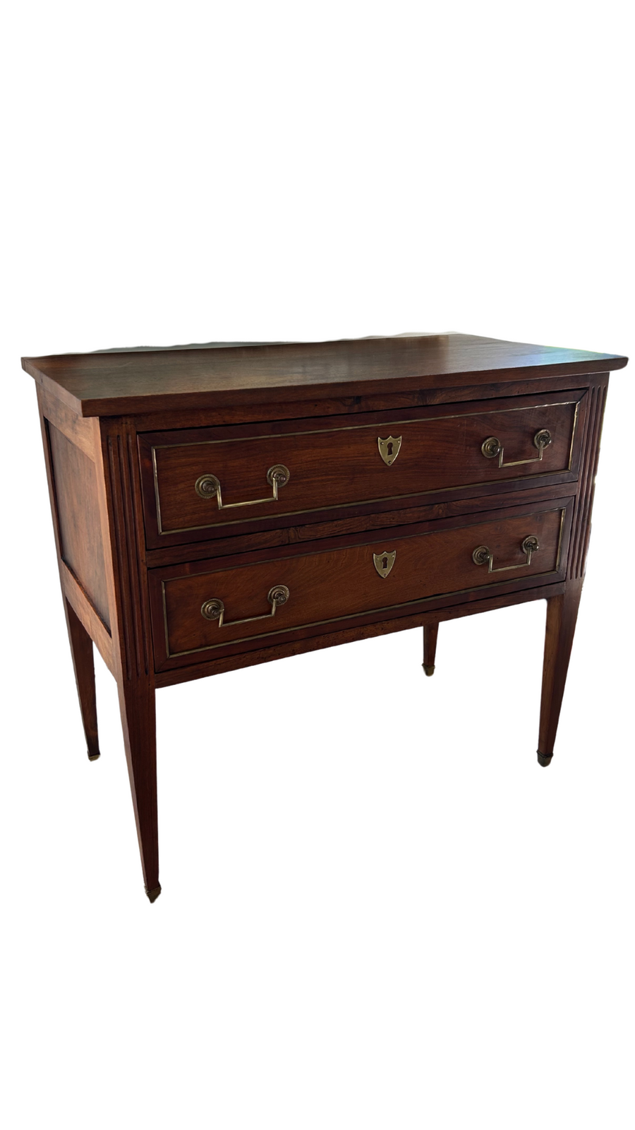 19th Century Louis XVI Style Commode Table in Walnut
