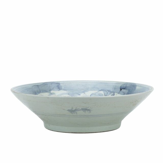 Blue & White Porcelain Silla Sea Grass Plate