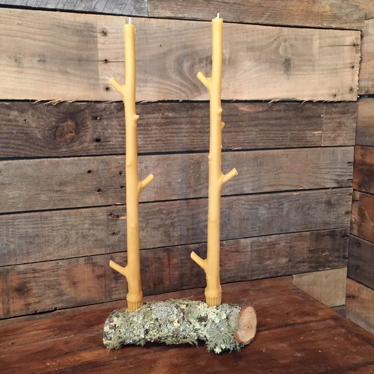 Stick Candles Maple / Pair
