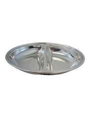 Vintage Hotel Silver Small Oval Divided Dish