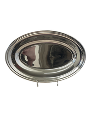 Hôtel Silver 10" Oval Platter with Rolled Rim