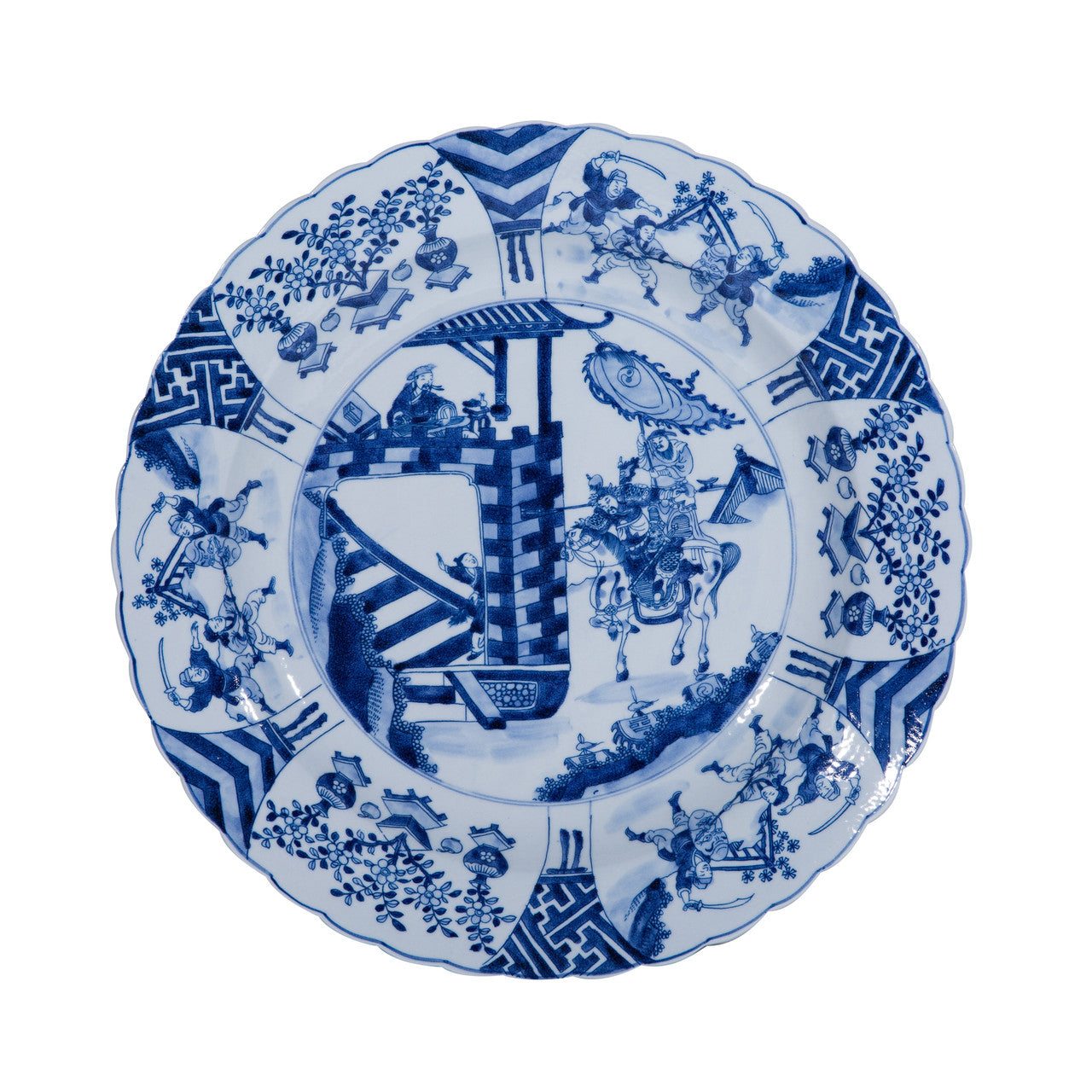 Blue and White Decorative Plate