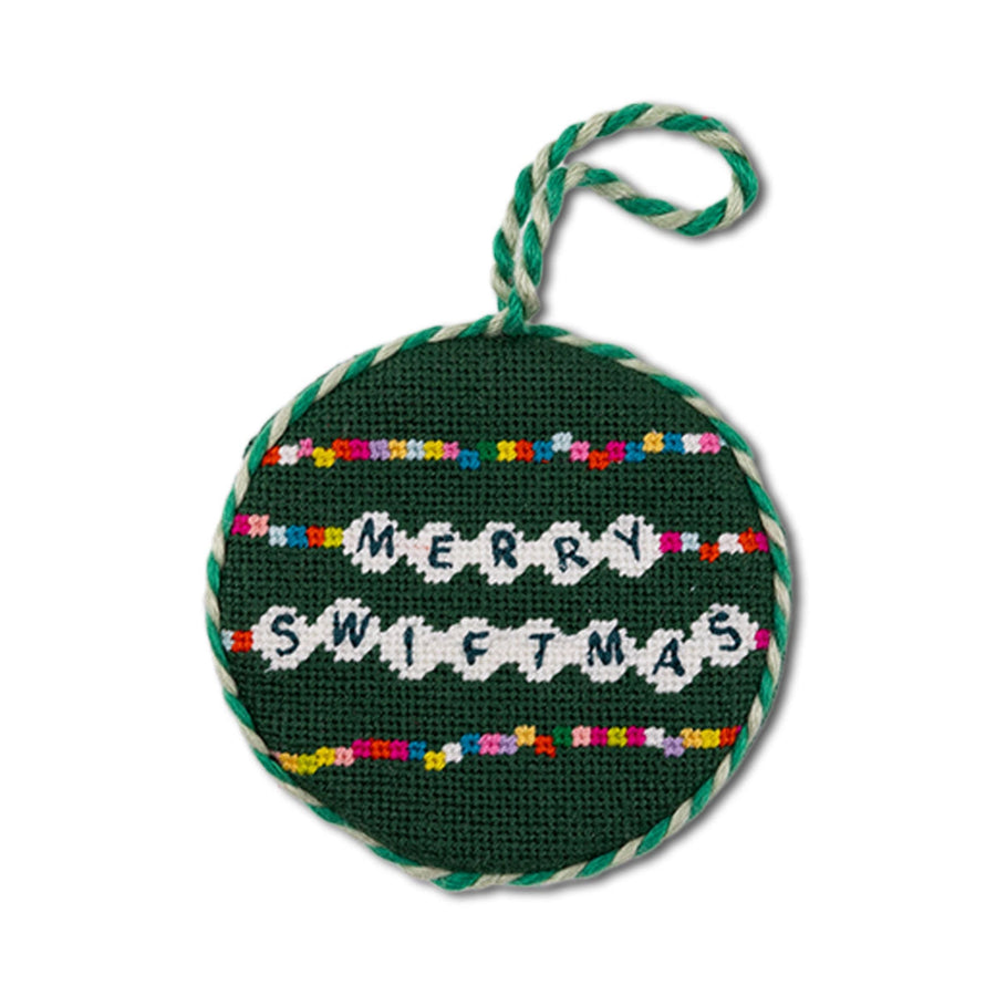 Needlepoint Ornament - Merry Swiftmas