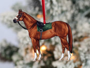 Thoroughbred Race Horse Ornament - Chestnut Horse Racing Gift