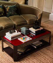Felix Coffee Table - Bordeaux Red/Chocolate