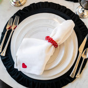 Sweet Heart Washed Linen Napkins set/4