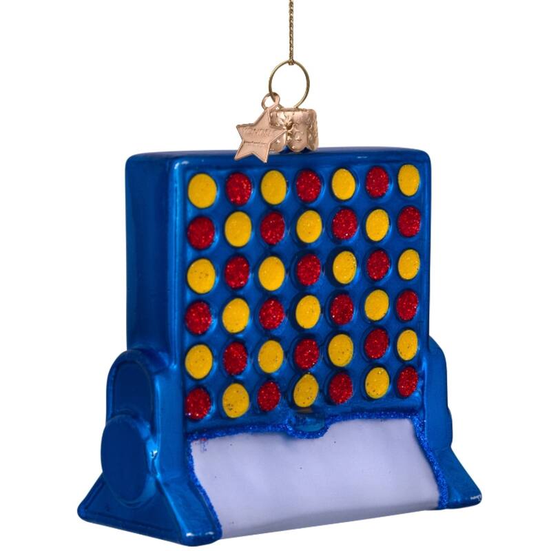 Connect 4 Glass Ornament