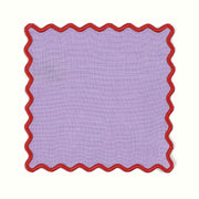 Linen Wave Cocktail Napkins Set/4