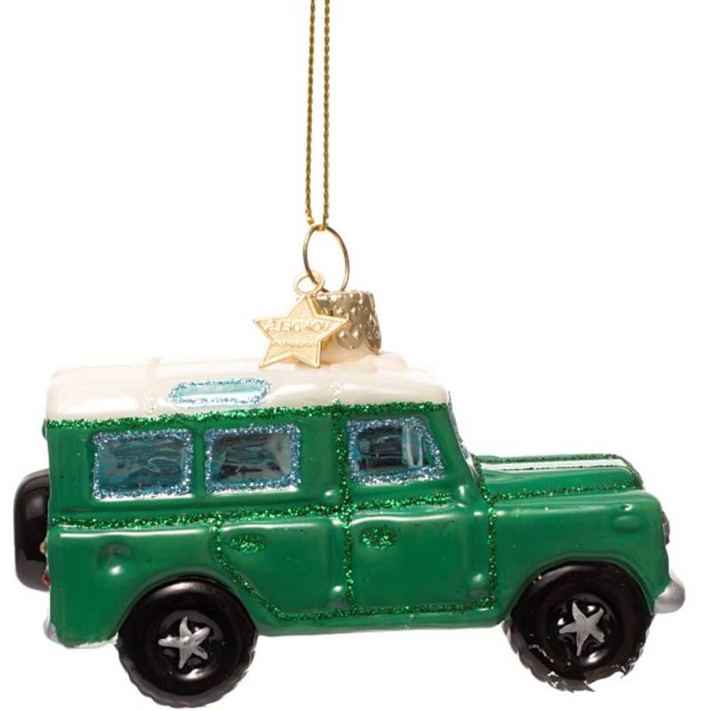 Glass SUV Car Ornament