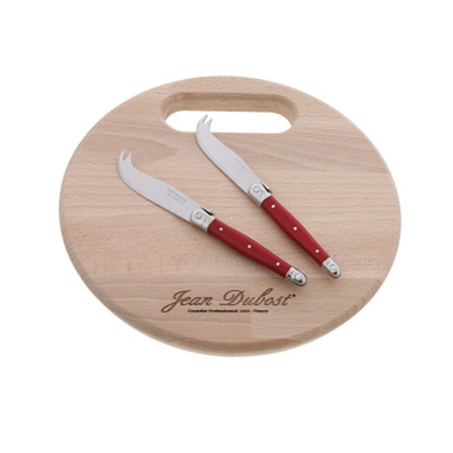 Cheese Set-Red w/ Board