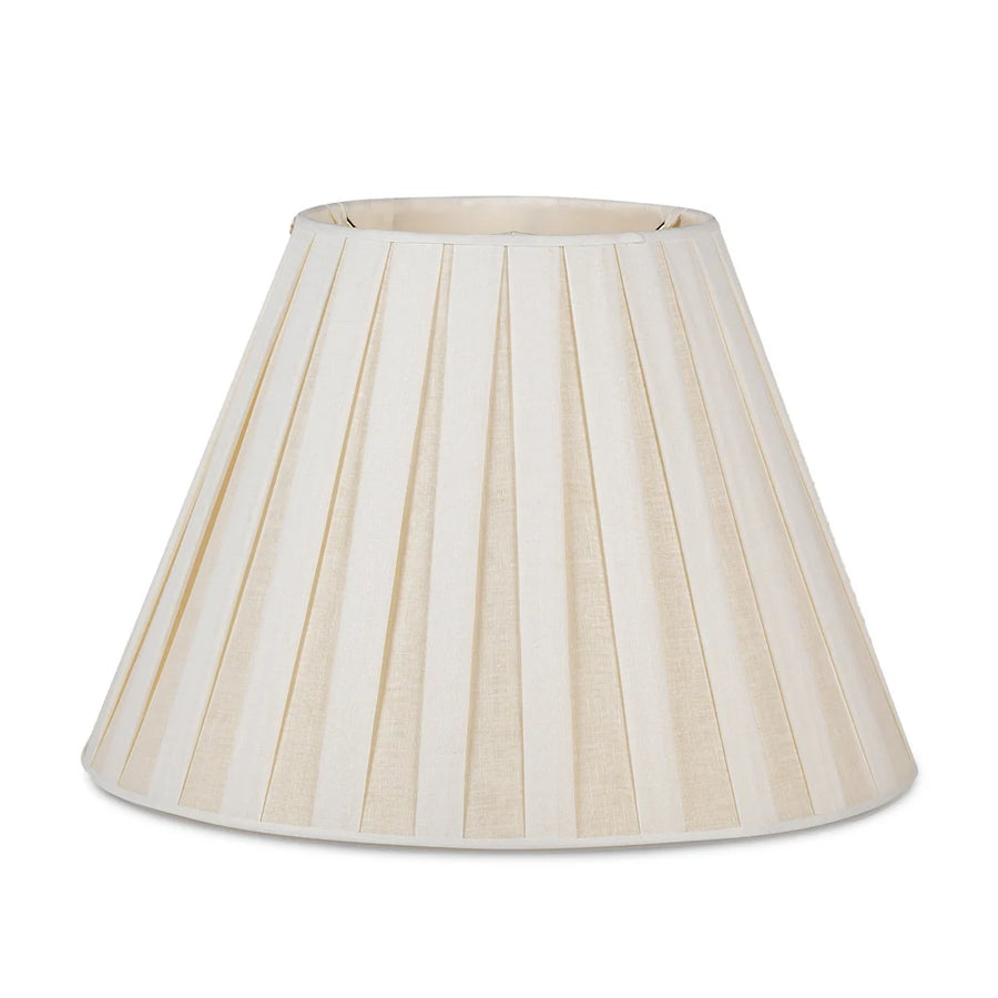 Box Pleated Linen Lampshade