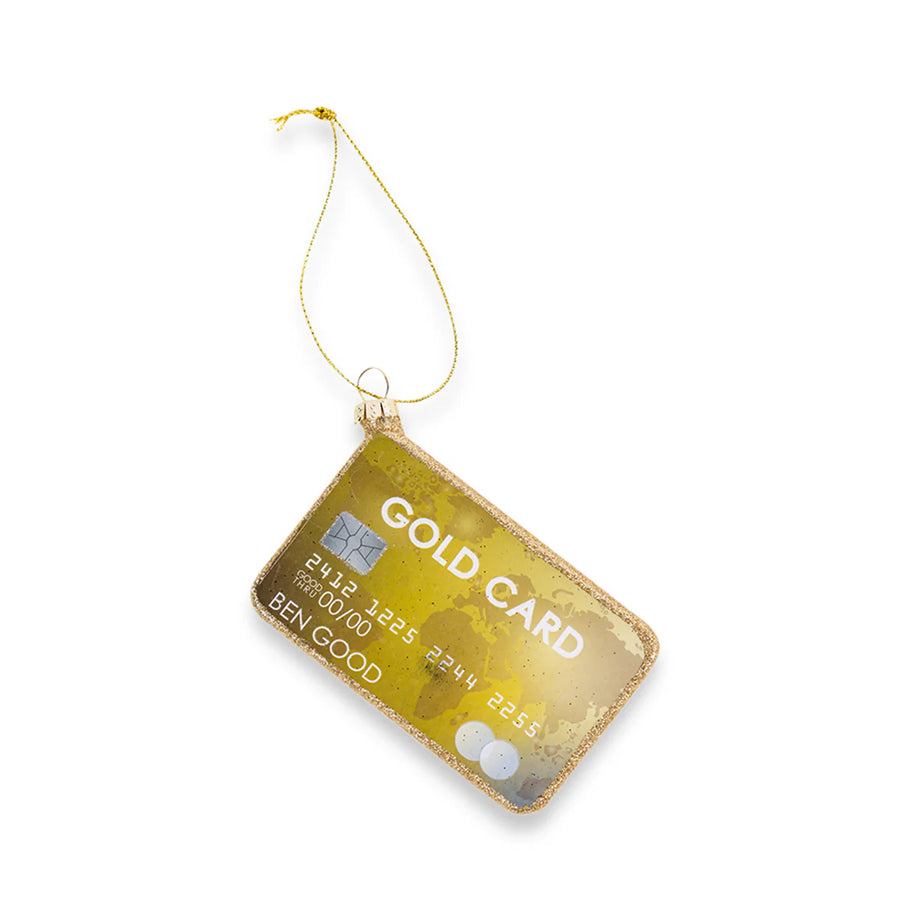 Gold Card Ornament