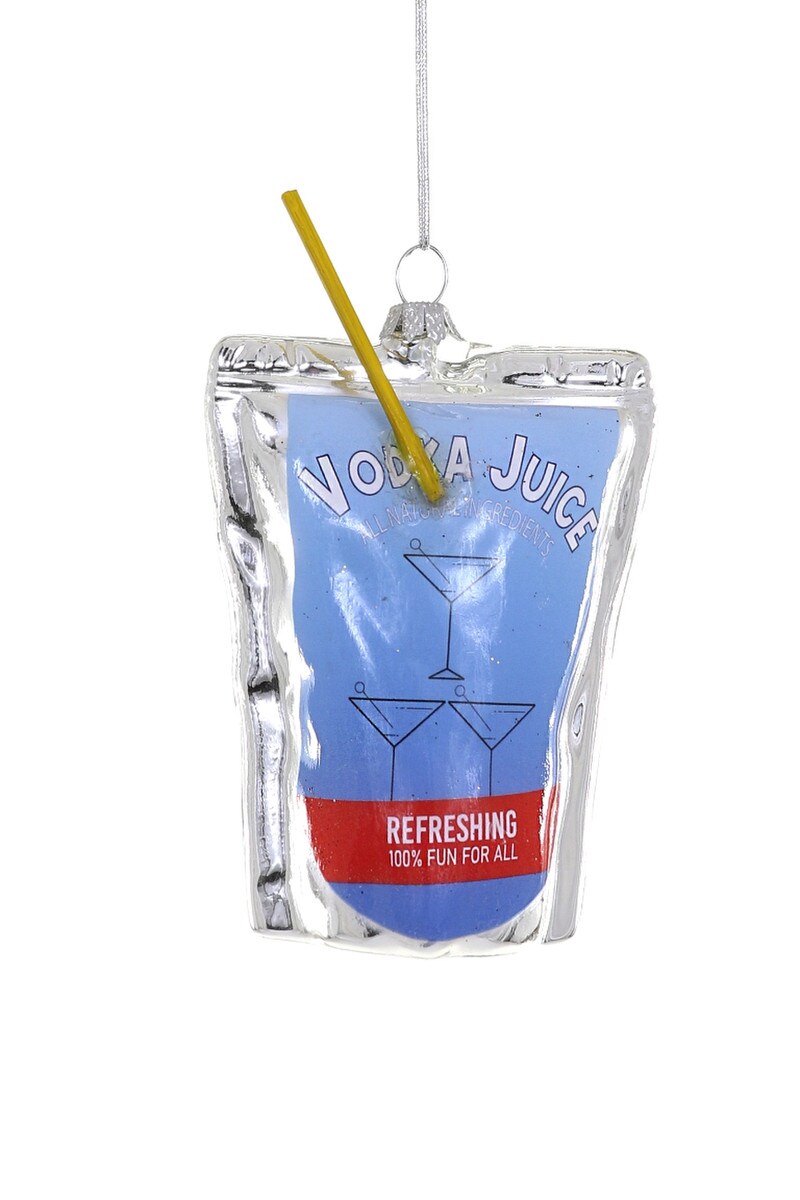 Vodka Juice Pouch Ornament