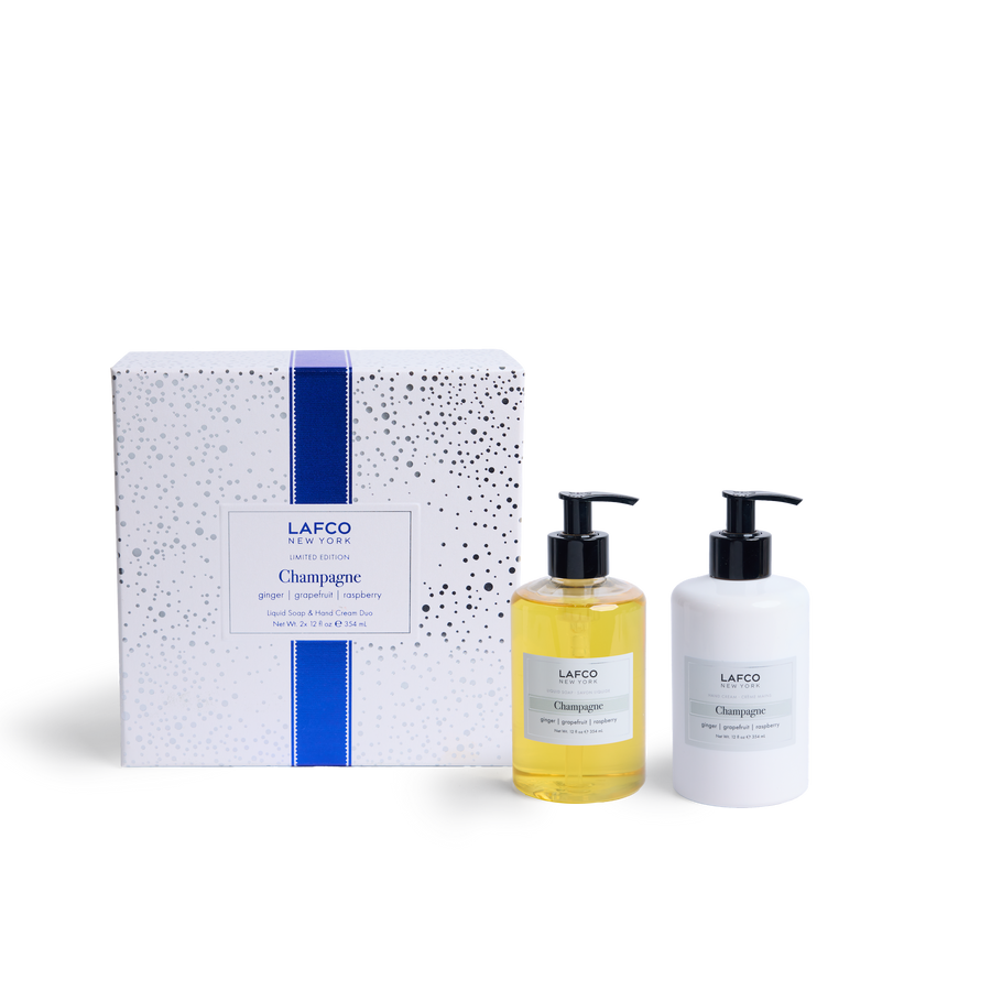 Champagne Liquid Soap & Hand Cream Holiday Set