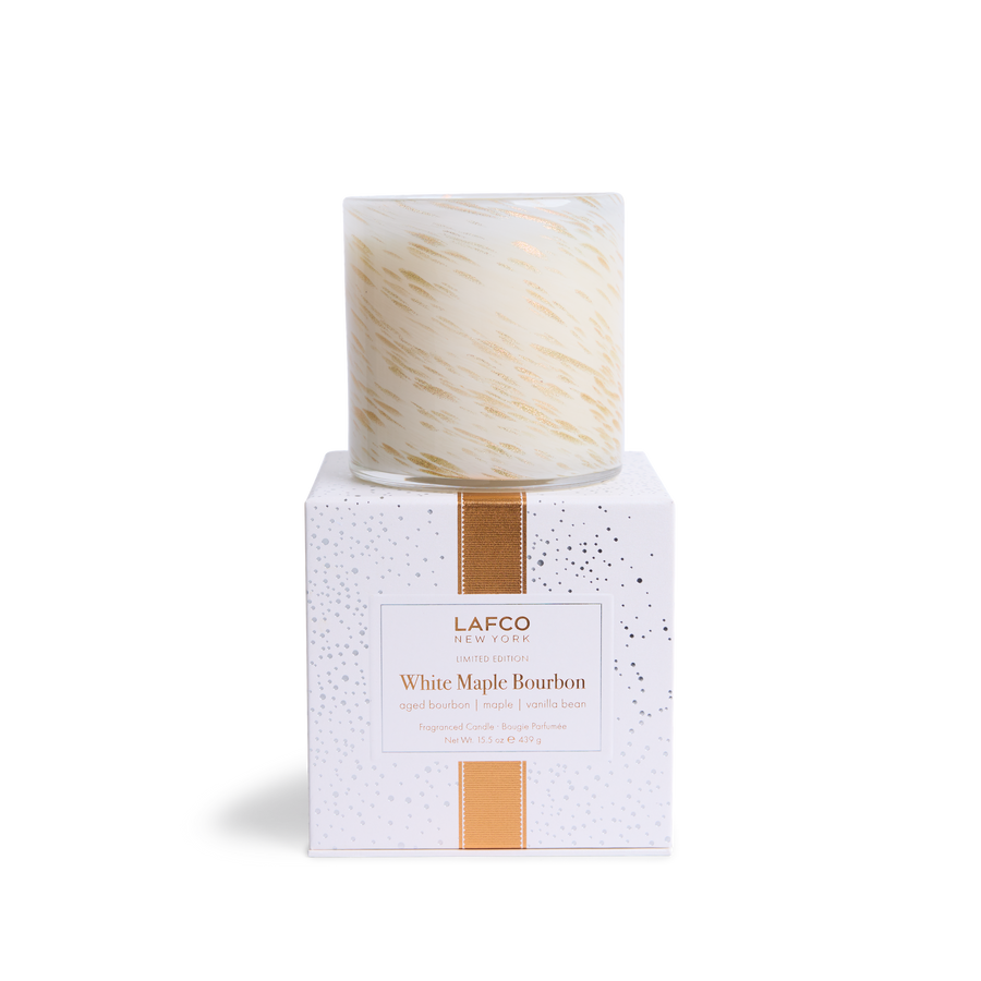 White Maple Bourbon Lafco Candle