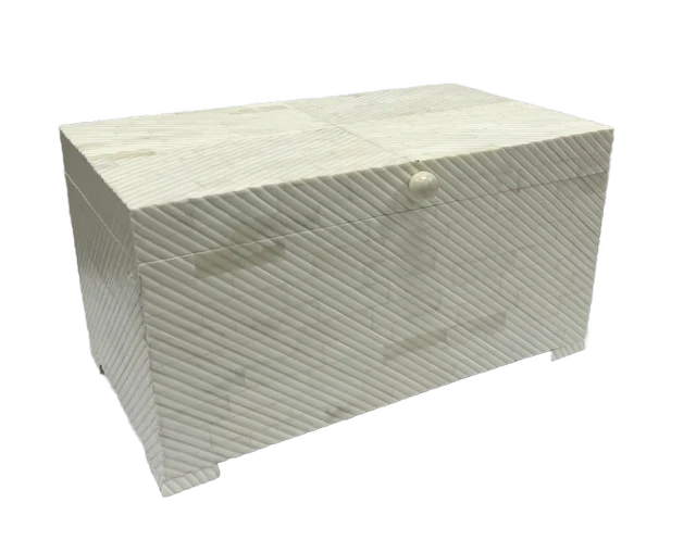 Large White Bone Box