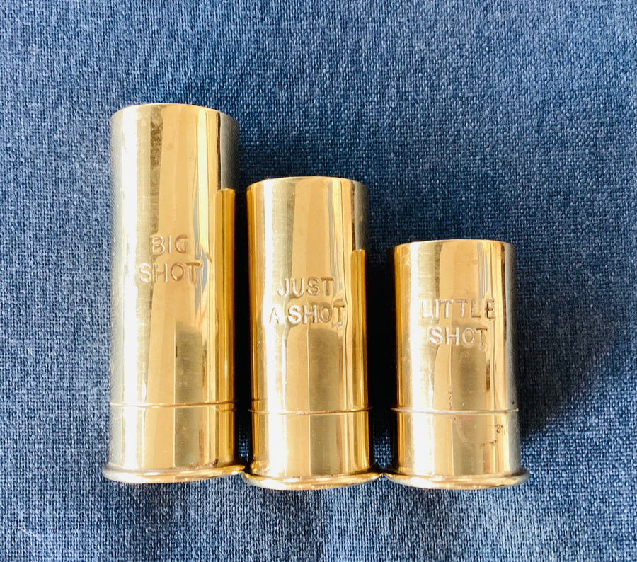 Vintage Brass Shotgun Shell Jigger Set