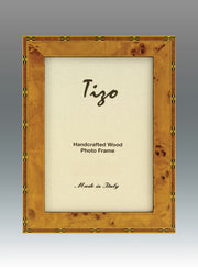 Burl  w/Inlay Border Picture Frame