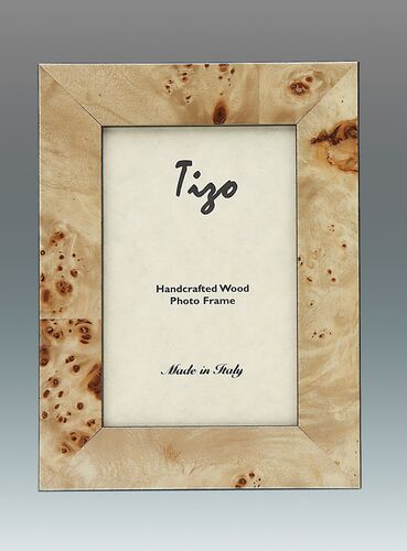 Wide Burl Wood Frame