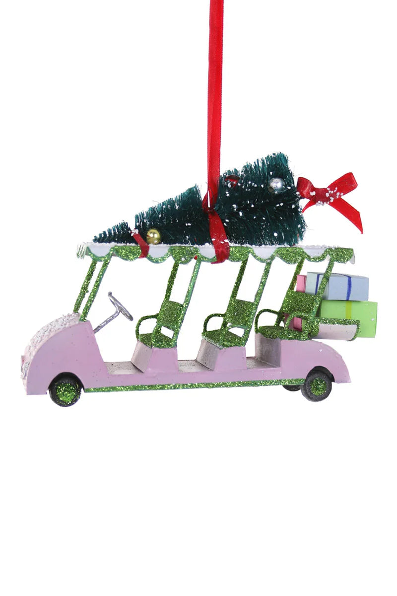 Christmas Golf Cart Ornament