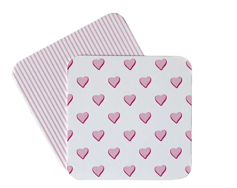Sweet Heart Paper Coasters