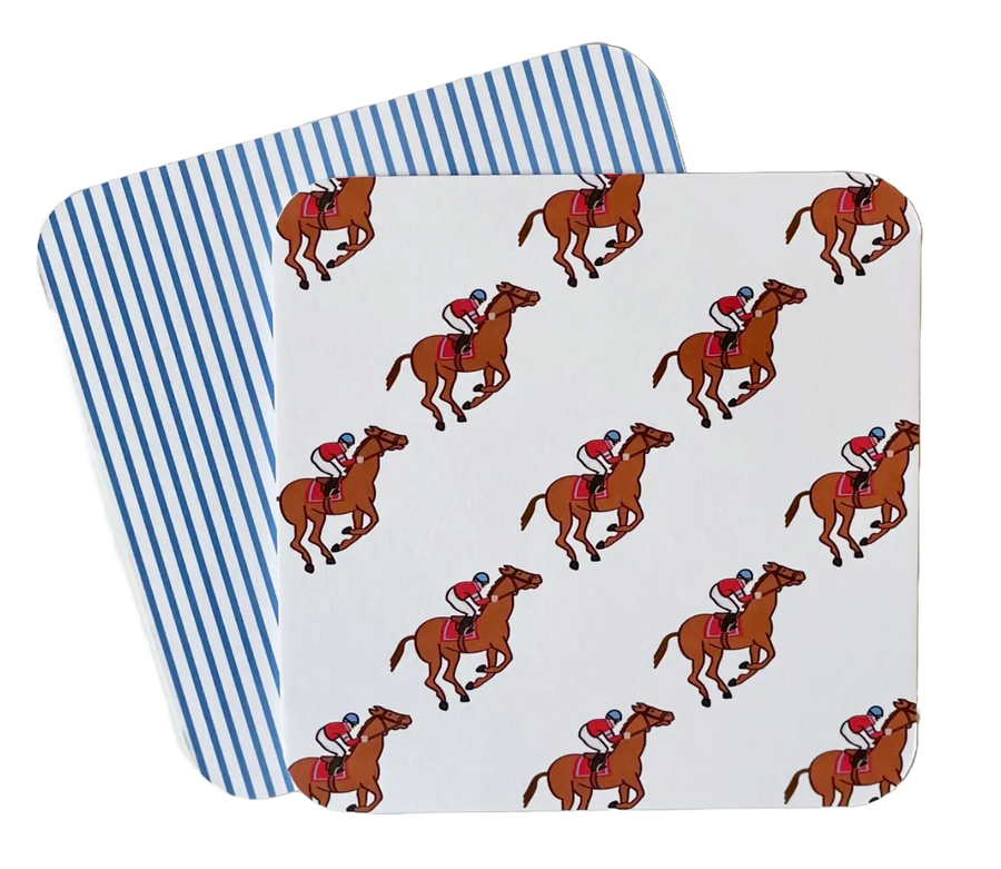 Horse and Jockey Paper Coasters