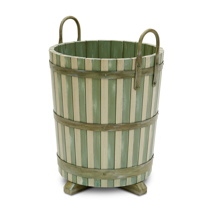 Hand-Painted Stripe Planter