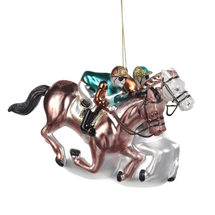 Equestrian Racing Horses Ornament