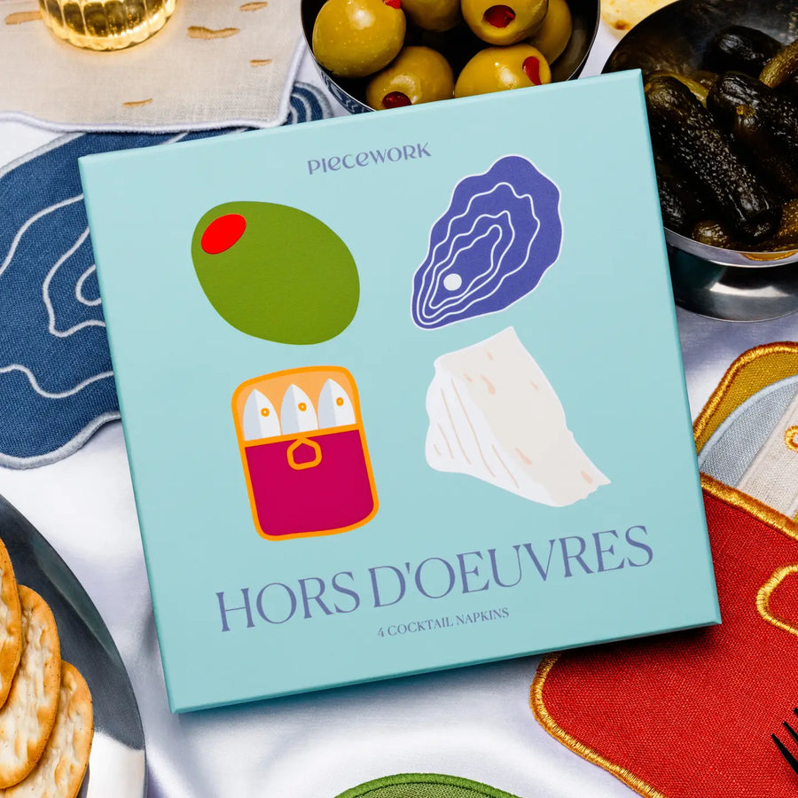 Hors D'oeuvres Cocktail Napkins Set/4