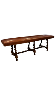 Vintage Leather Bench