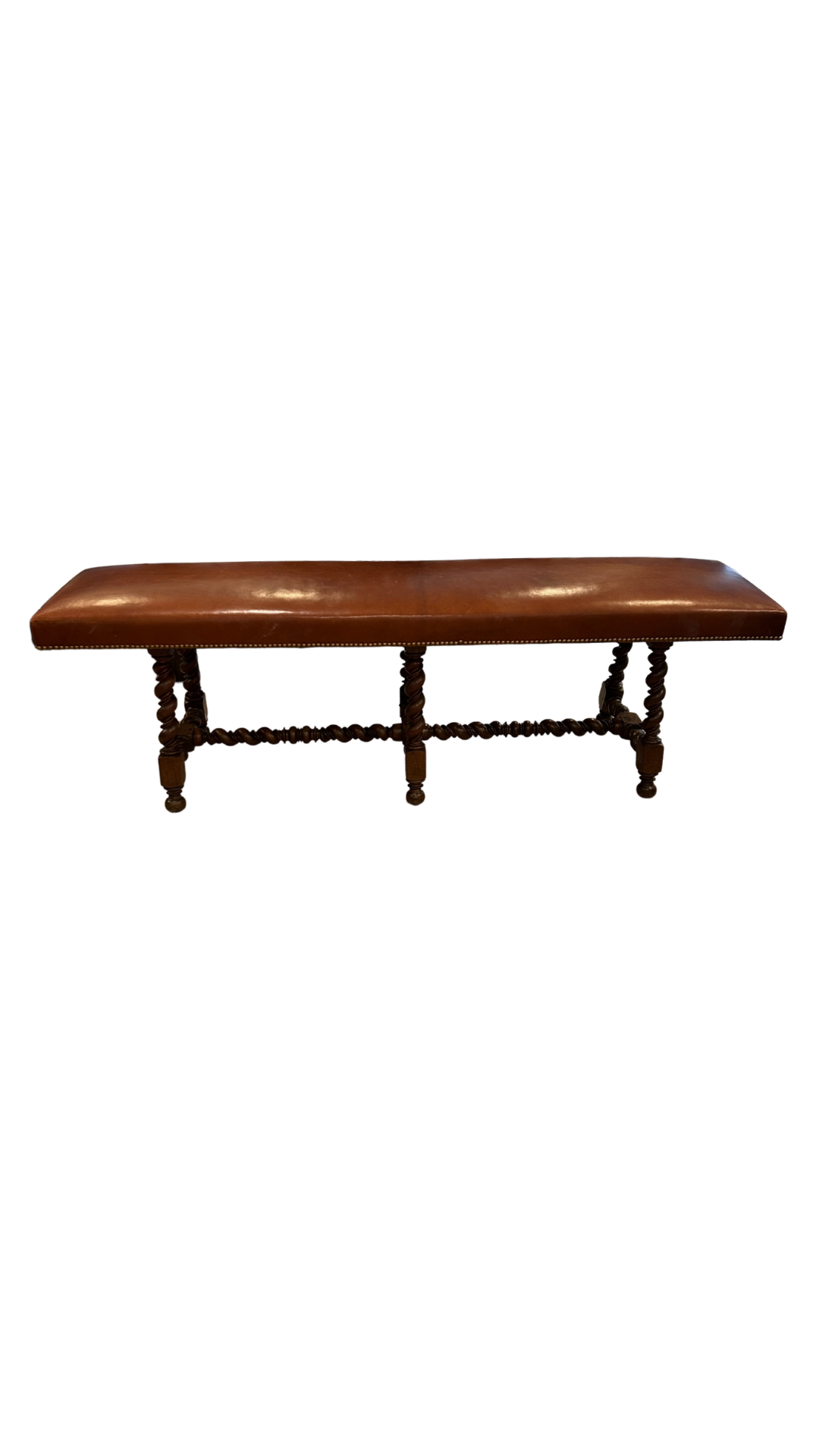 Vintage Leather Bench