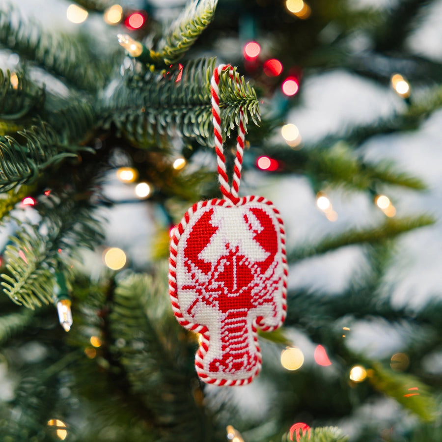 Needlepoint Icon Ornament - Lobster