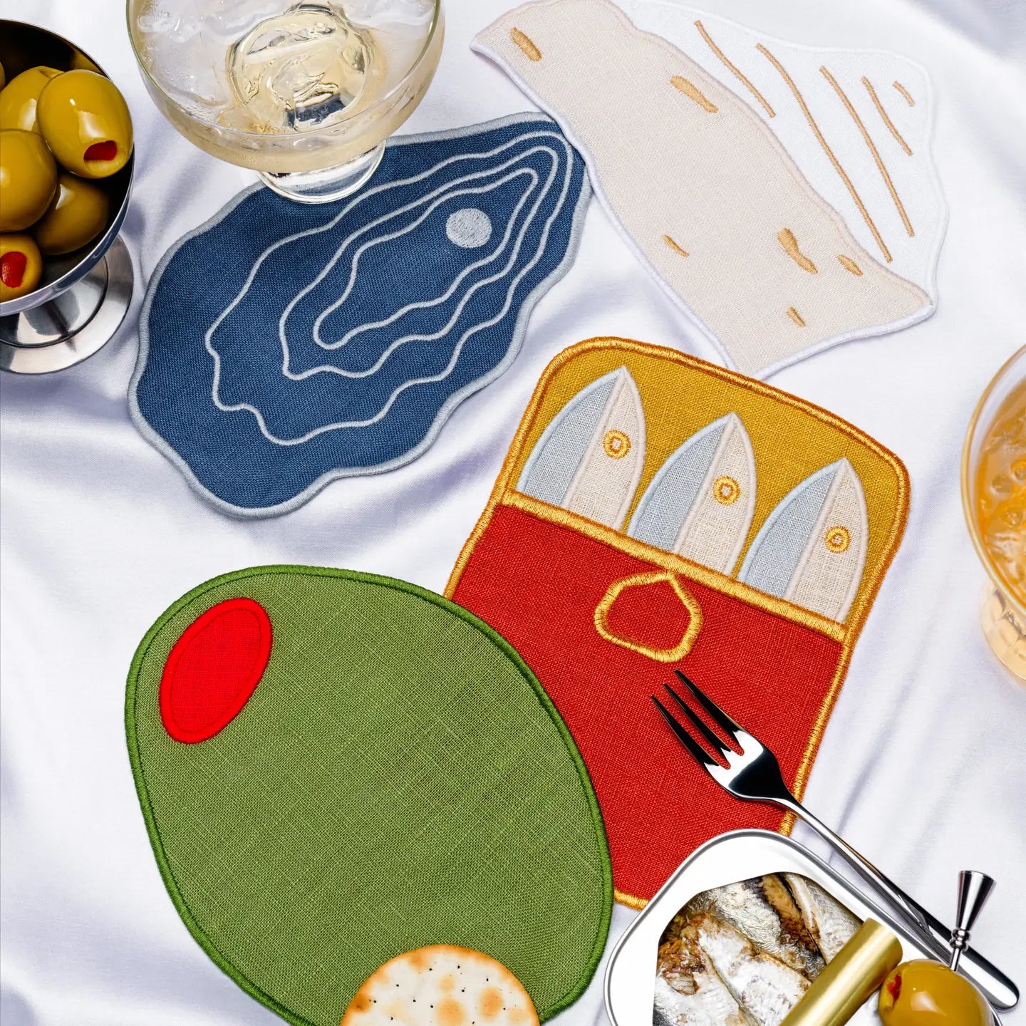 Hors D'oeuvres Cocktail Napkins Set/4