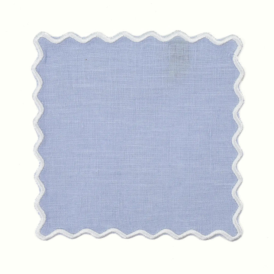 Linen Wave Cocktail Napkins Set/4