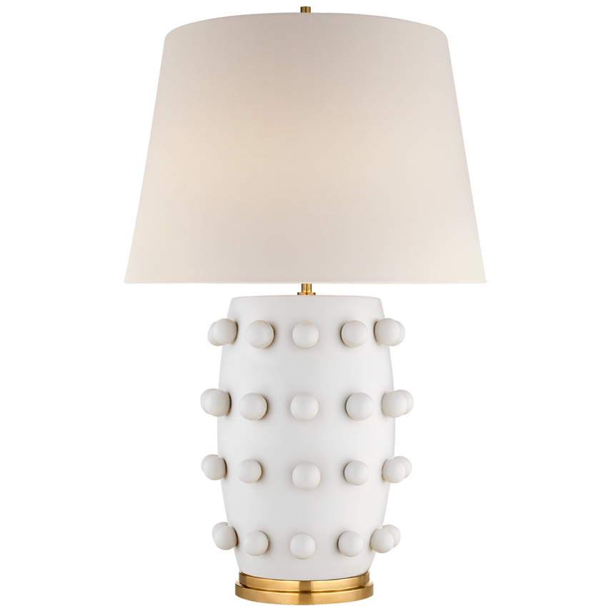 Linden Medium Table Lamp in Plaster White