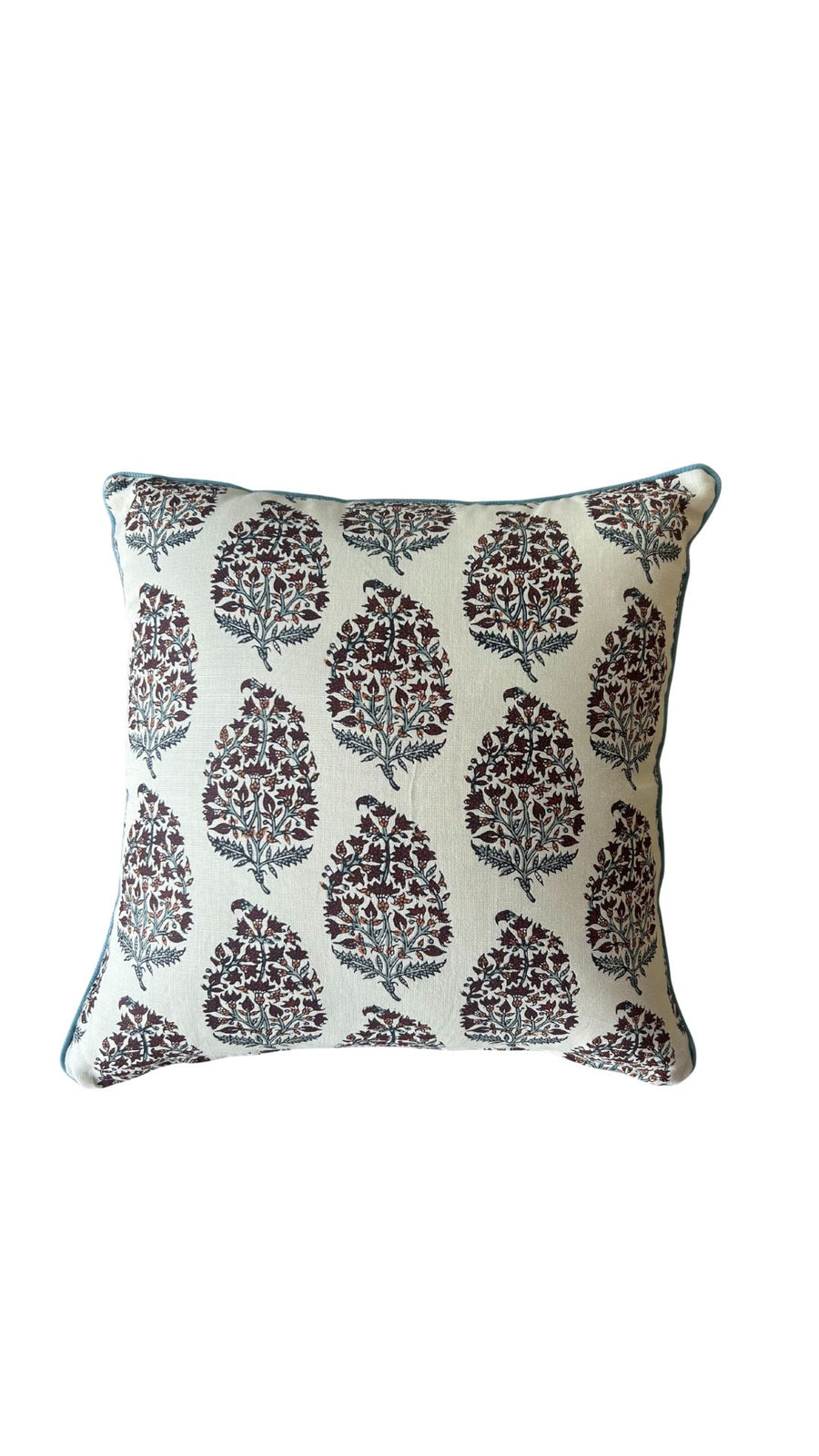 Burgundy Paisley Pillow