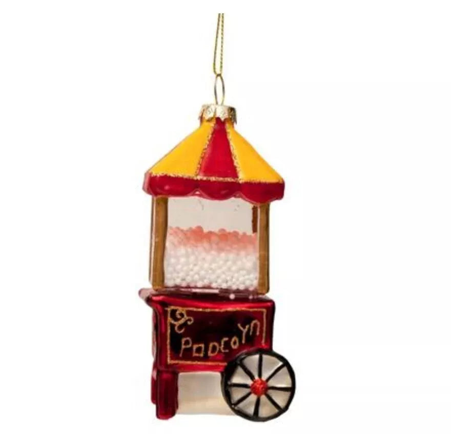 Red Popcorn Machine Ornament