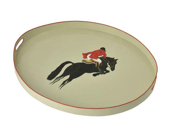 Jumping Horse Tole Tray