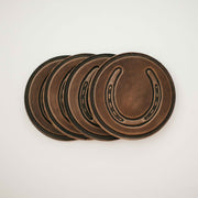 Leather Horseshoe Coasters