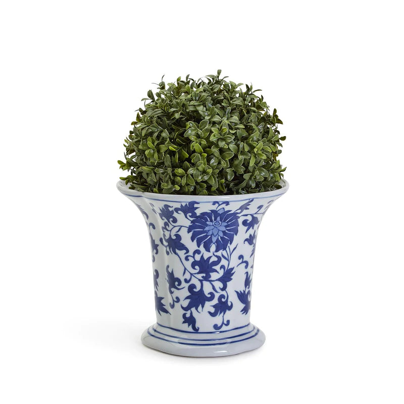 Chinoiserie Floral Flared Vase