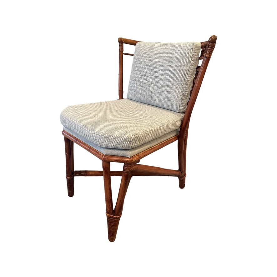 Vintage Bamboo Dining Chairs  set of two