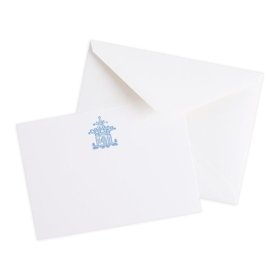 Pagoda Toile Correspondence Cards