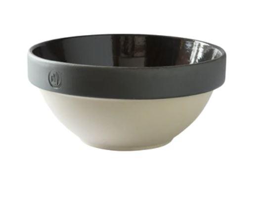 Large Salad Bowl in Navy, Manufacture de Digoin