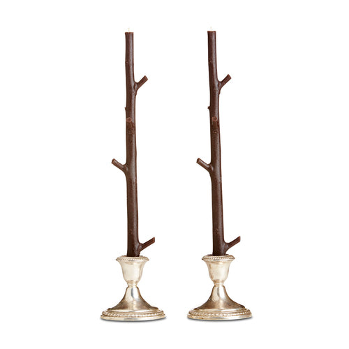 Stick Candles Maple / Pair