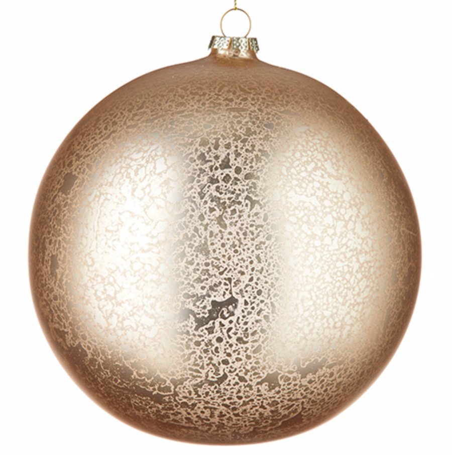 Mercury Textured Champagne Ball Ornament