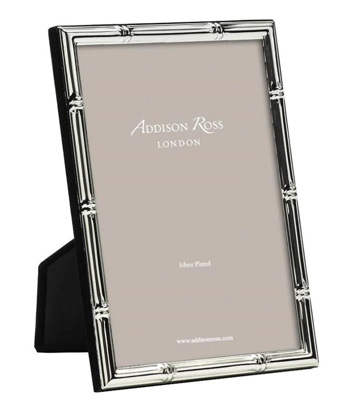 Bamboo Silver Plated Picture Frame