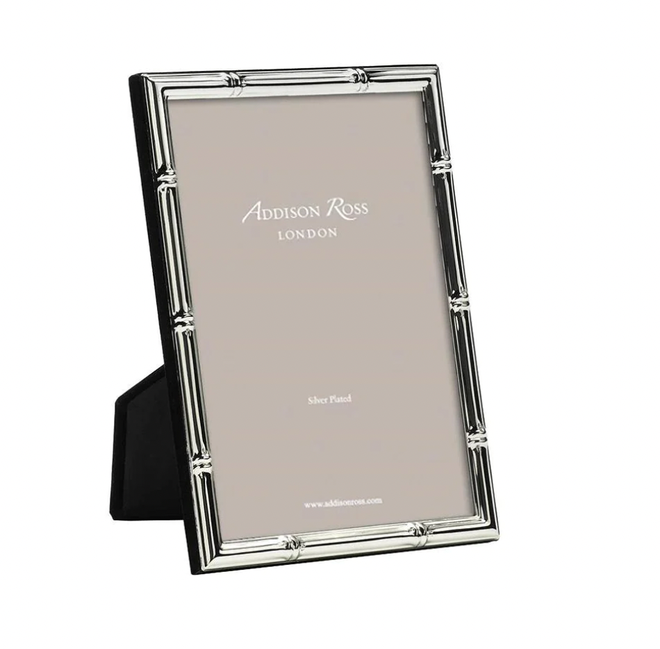 Bamboo Silver Plated Picture Frame